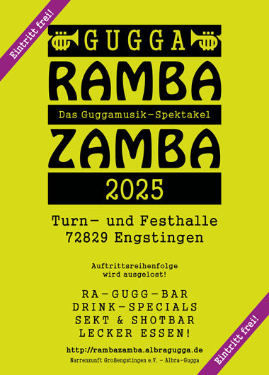 Gugga RAMBA ZAMBA 2025 Flyer