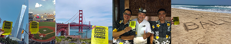 Gugga RAMBA ZAMBA 2015 Flyer auf Weltreise
